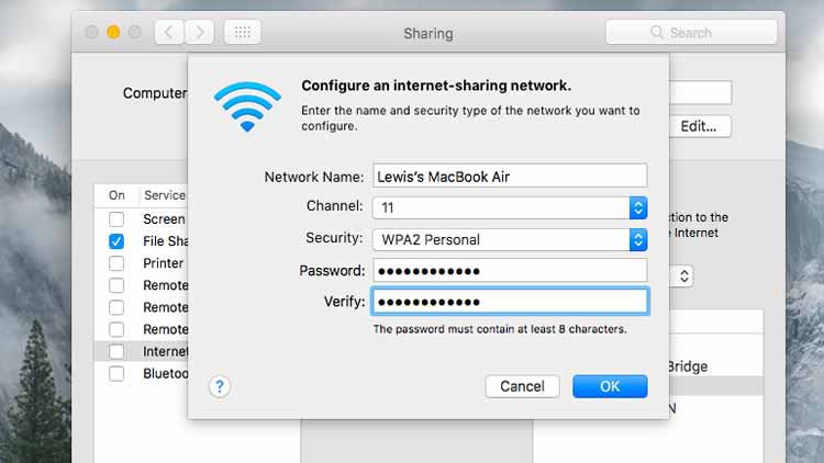 Como transformar seu Mac em um ponto de acesso Wi-Fi 2