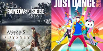 Ubsoft Assassin's Creed, Just Dance, Rainbow Six Siege